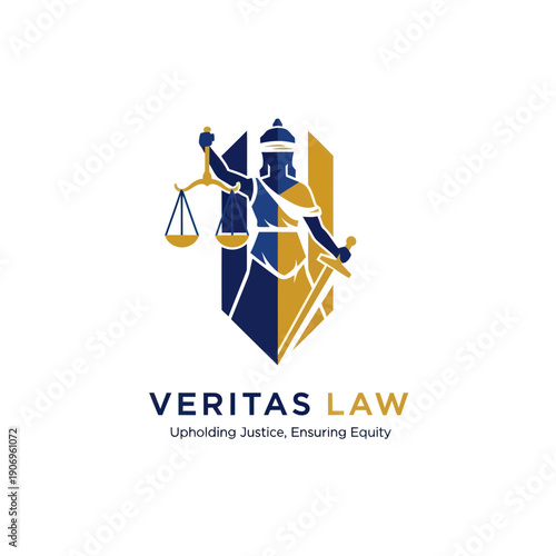 Lady Justice Logo Symbolizing Law and Equity.