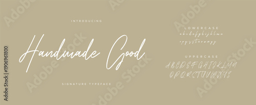 Fotografie Hand drawn vector alphabet