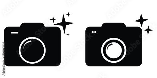 Camera icon set. photo camera icon. camera photography icon. Eps 10