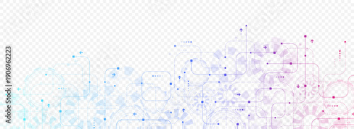 Motherboard technology circuit board background texture design. Creative idea AI banner concept for internet technology. Digital motherboard concept for poster, cover, banner, header, web template