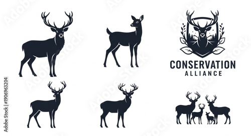 Deer Silhouette Collection Conservation Alliance Emblem.