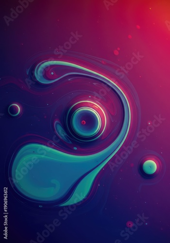 Abstract flow of vibrant liquid colors spreading out slowly, creating intricate organic gradients and dynamic conceptual background textures ,vibrant ,ethereal ,modern