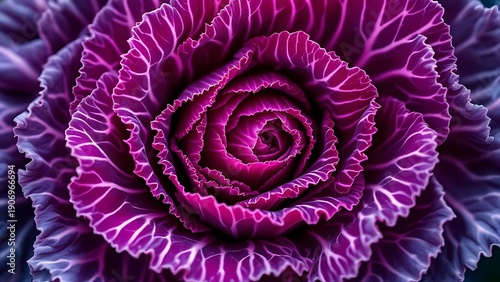 Vibrant purple plant macro intricate organic texture details