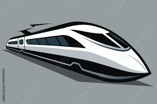 Modern high speed train transportation rail travel speed bullet train journey