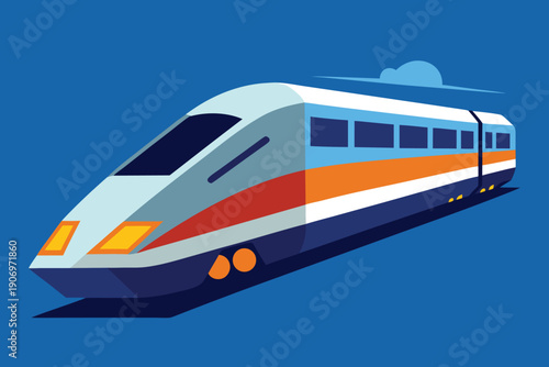 High speed train modern railway transportation travel journey speed fast rail