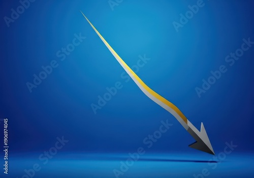 Abstract visualization depicting a steep decline in precious metal value, symbolizing economic austerity and financial cost savings, investment, austerity, reduction