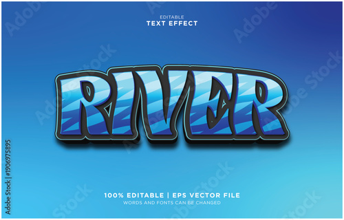 Editable vector text effect with hustle in a modern style on a clean background