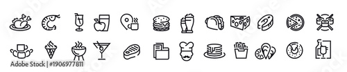 food icons vector design