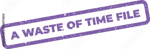 Grungy protest seal with textured frame and message indicating a loss of hours for specific file tasks