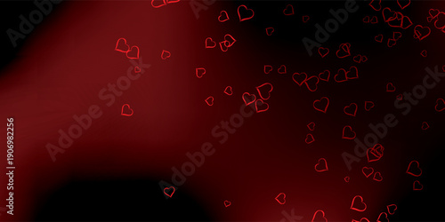 Abstract red and black background with subtle bokeh effect.