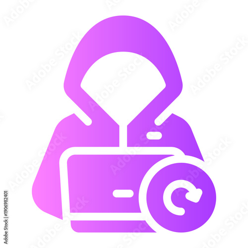 circular arrow gradient icon