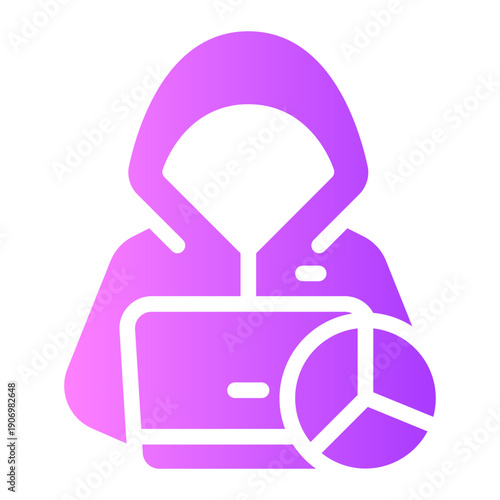 pie chart gradient icon