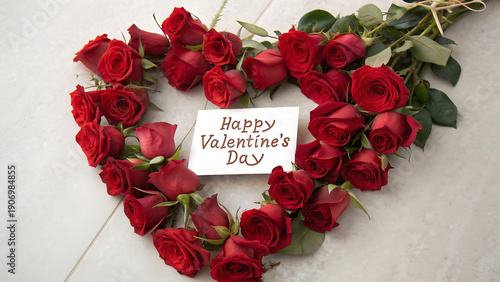 red rose and heart