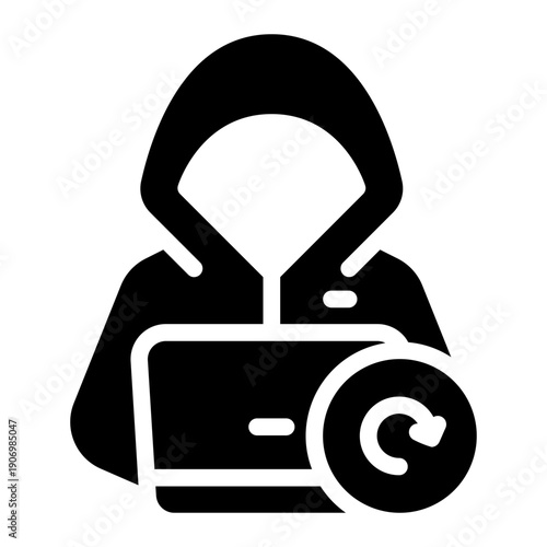 circular arrow glyph icon