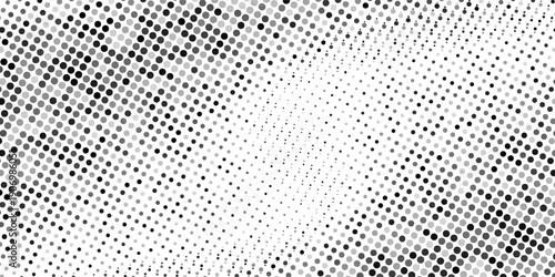 Transparan Dotted halftone gradient texture. Vanishing polka dot background. Repeating dots gradation. Eps10 vektor