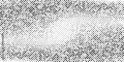 Transparan Dotted halftone gradient texture. Vanishing polka dot background. Repeating dots gradation. Eps10 vektor
