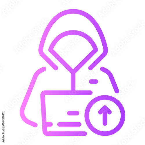 up arrow gradient icon