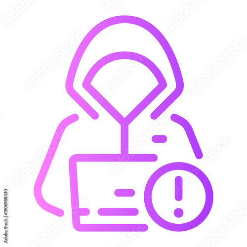 warning gradient icon