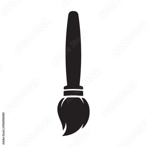 Modern paintbrush for artistic creativity and design icon design graphic drawing isolated a vector black shilhoutte illustration