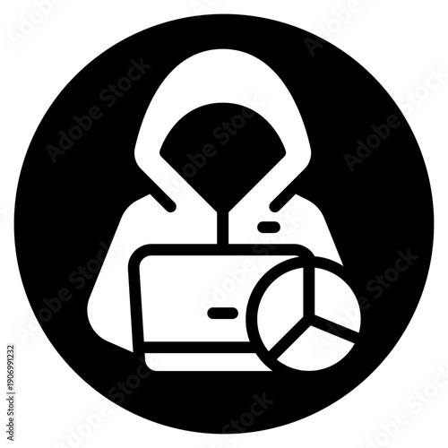 pie chart glyph icon