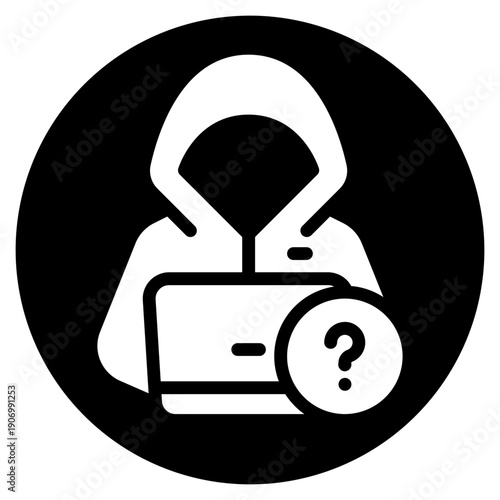 question glyph icon