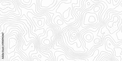 Black and white lines seamless Topographic map patterns, topography line map. Vintage outdoors style. The stylized height of the topographic map contour in lines and contours isolated on transparent.