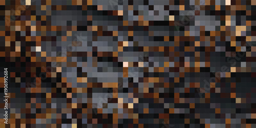 Abstract Pixelated Texture with Warm and Cool Tones.