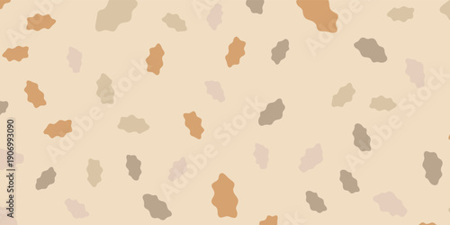 Abstract Terrazzo Pattern with Neutral Earth Tones.