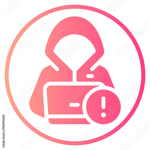 warning gradient icon