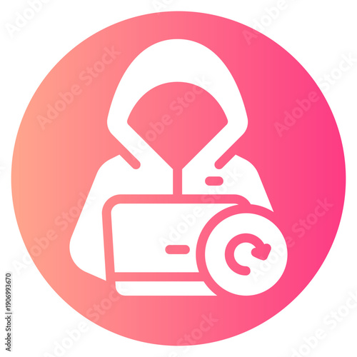 circular arrow gradient icon