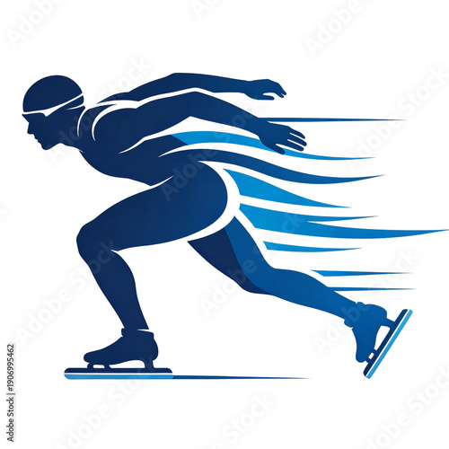 Wallpaper Mural Speed Skater Motion Torontodigital.ca