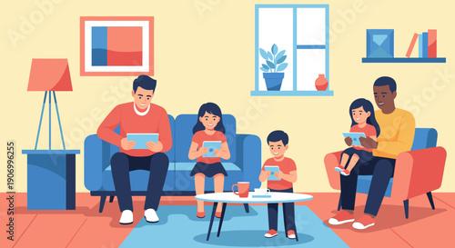 A simple blue chair with a modern aesthetic evokes calmness and is perfect for interior design projects.