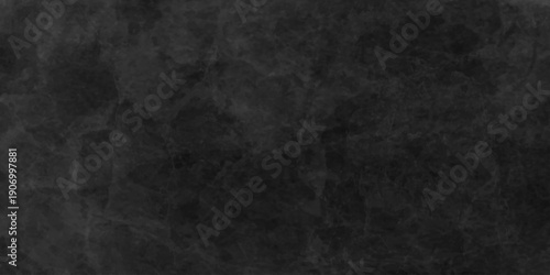 Distressed rough black grunge cracked wall slate texture. Chalk board and Black board grunge backdrop background. Wall grunge backdrop rough background dark black and stone.