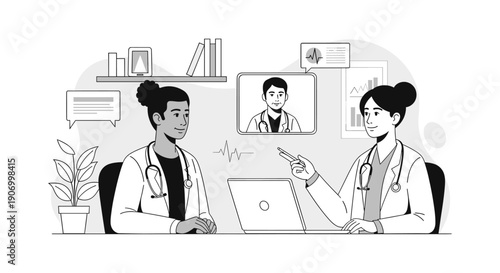 A serene minimalist illustration of a potted plant, perfect for adding a touch of nature to any design project.