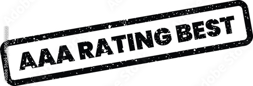 Premium AAA RATING BEST stamp with distressed texture, ideal for showcasing top business quality and excellent performance