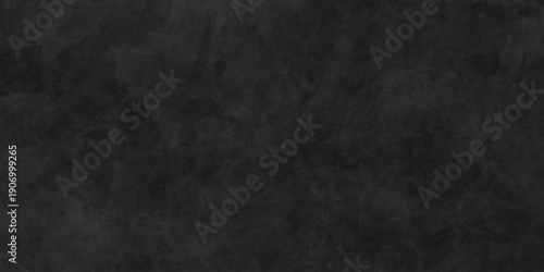 Distressed rough black grunge cracked wall slate texture. Chalk board and Black board grunge backdrop background. Wall grunge backdrop rough background dark black and stone.
