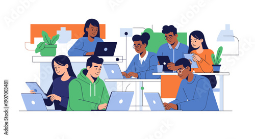 A minimalist illustration evokes curiosity and mystery, perfect for tech-related content or websites.