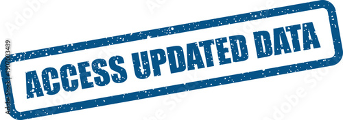 Rubber stamp mark indicating that access to important data has been recently updated