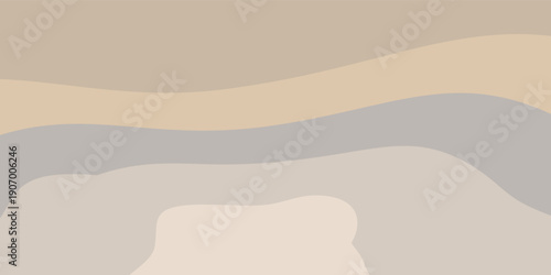 Φωτογραφία Abstract flowing organic shapes in muted earthy tones.