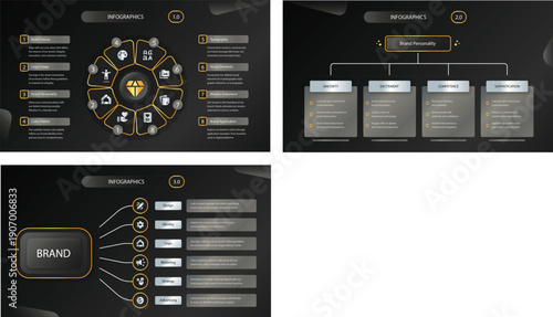 Black and Gold Luxurious Infographic Template