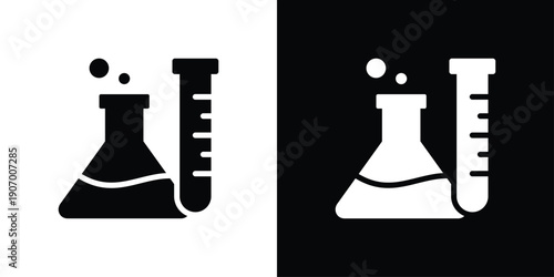 Lab Icon Sheet Black And White