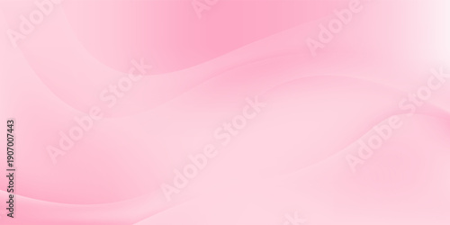 Soft Pink Abstract Gradient Background with Smooth Wave Shapes