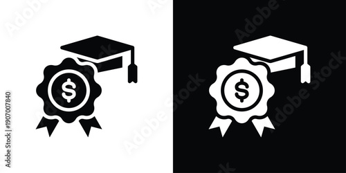 Scholarship Icon Sheet Black And White