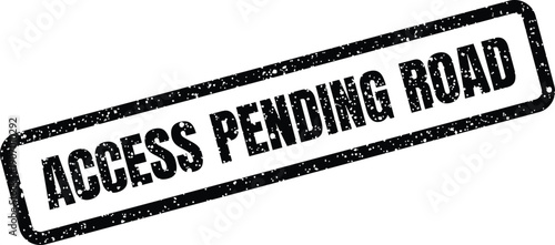 Textured rubber stamp effect indicating an ongoing development or a future course requiring permission