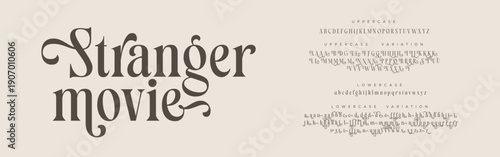 Elegant Font, luxury, wedding, modern, beauty font. Classic Lettering Minimal Fashion Designs. Typography modern serif fonts regular decorative vintage concept. vector illustration 
