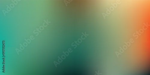 Canvas-taulu Abstract gradient of teal green and orange hues.