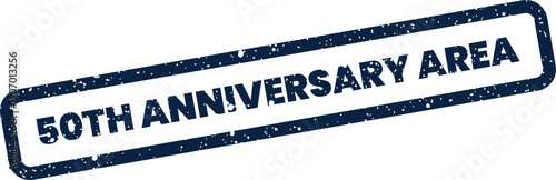 Textured stamp marking a fiftieth anniversary event area for celebrations and special occasion promotions