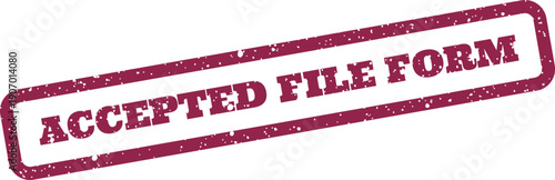 This rectangular grunge stamp with approved text is ideal for indicating successful submission of a document form