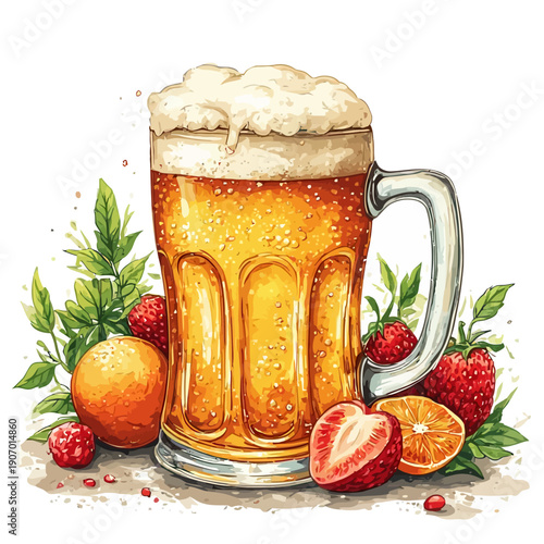 very cool beer drink design