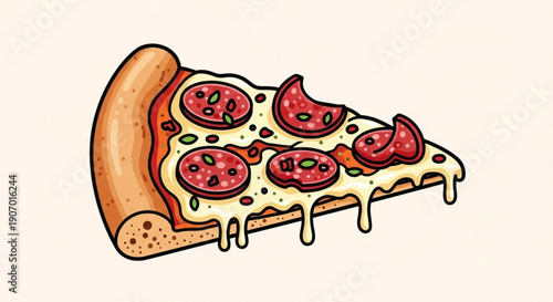 pizza vector illustration